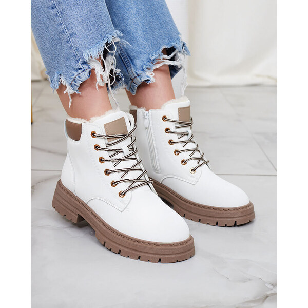 Resti White womens insulated trapper boots Radoras 65004926