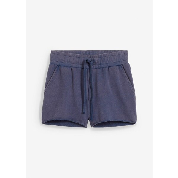 bonprix Teplákové šortky z mäkkého bavlneného mixu, farba modrá 65006103