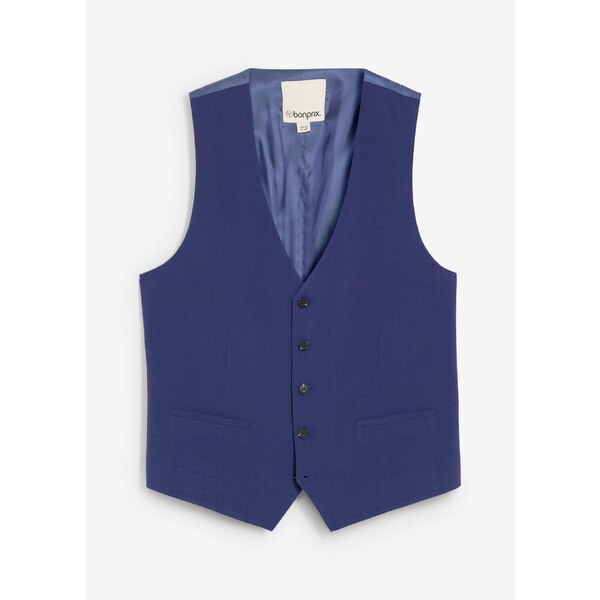 bonprix Obleková vesta, Regular Fit, farba modrá 65006349