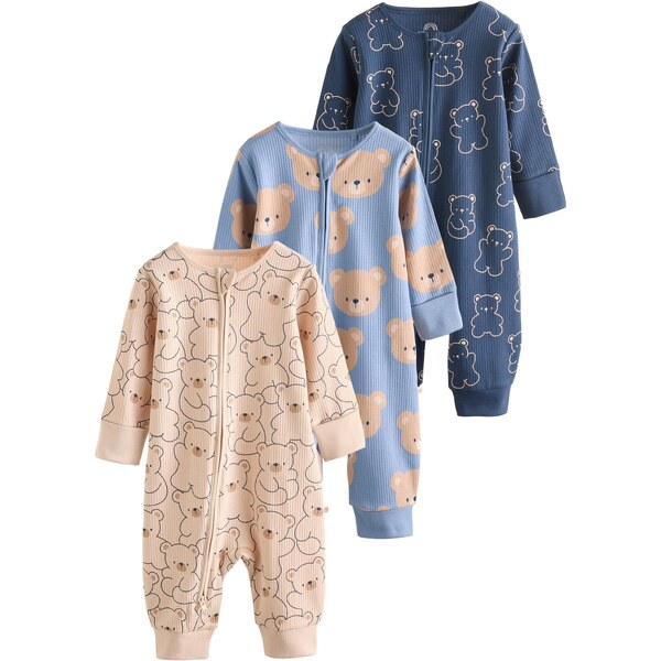 Next Pyžamo béžová / modrá / námornícka modrá 65905654