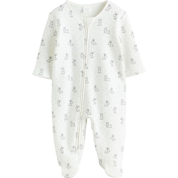 Next Pyžamo nebielená / sivá 65883932