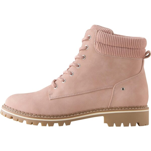 Next Šnurovacie členkové čižmy pastelovo ružová 65658138