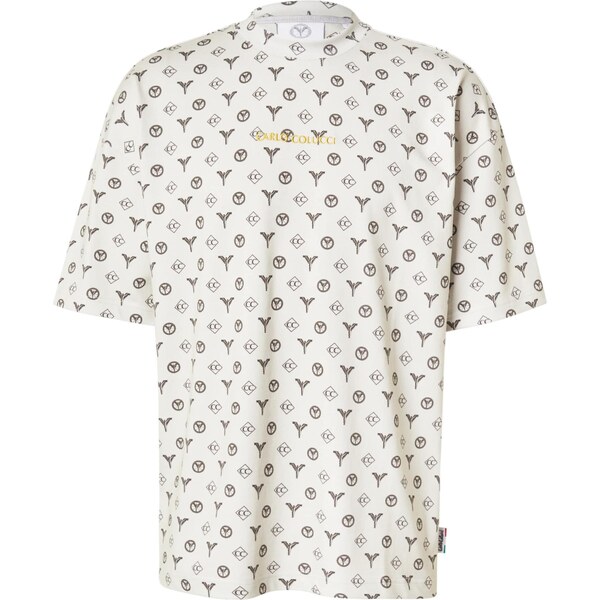 Carlo Colucci Tričko Ennemoser kaki / biela 65052331