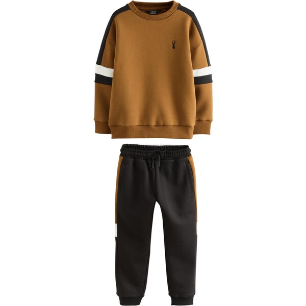 Next Joggingová súprava karamelová / čierna / biela 65121205