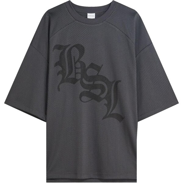 Bershka Tričko antracitová / tmavosivá 65887318