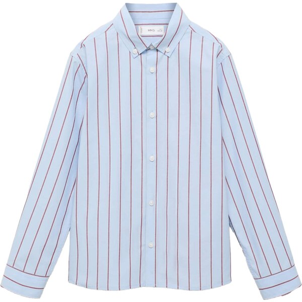 MANGO KIDS Košeľa CHROMA svetlomodrá / čerešňová 65582202