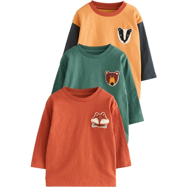 Next Tričko hnedá / žltá / zelená / čierna 65881247