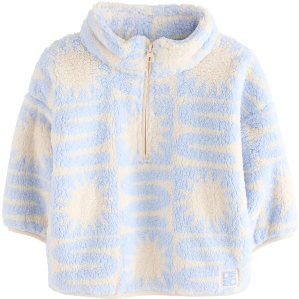 Next Flisová bunda svetlomodrá / pastelovo žltá 65052317