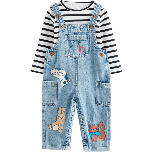 Next Set modrá denim / hnedá / čierna / biela 65885869