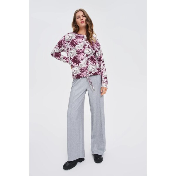 Marisse White Floral Sweatshirt 65017629