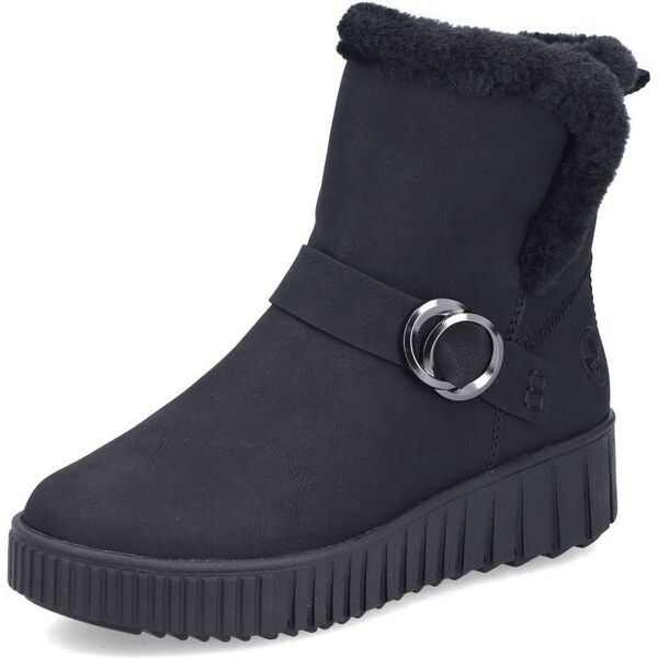 Dámska členková obuv RIEKER Y6166-00 čierna W5 65015158