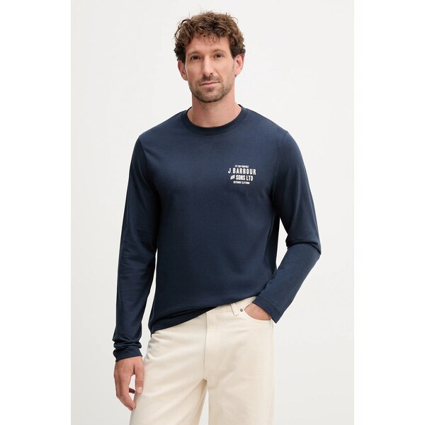 Bavlnené tričko s dlhým rukávom Barbour 65019153