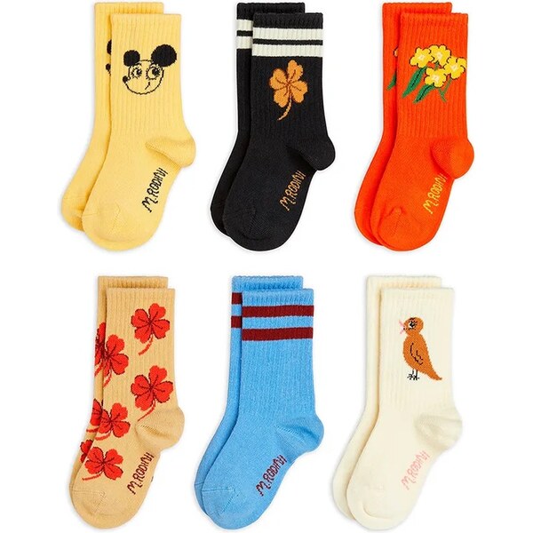 Detské ponožky Mini Rodini Clover 6-pak 66924616