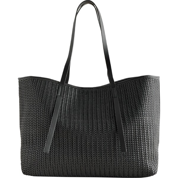 Next Kabelka na rameno Weave čierna 65834985