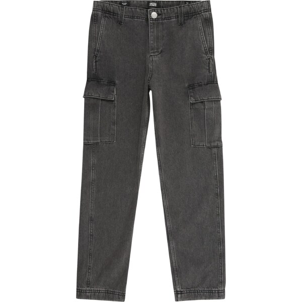 Jack & Jones Junior Džínsy JJICHRIS JJBARKLEY čierny denim 65026203