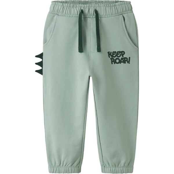 NAME IT Nohavice NMMNASH pastelovo zelená / čierna 65026250