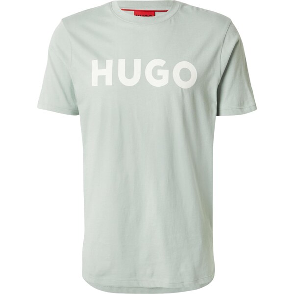 HUGO Tričko Dulivio pastelovo zelená / biela 65026276