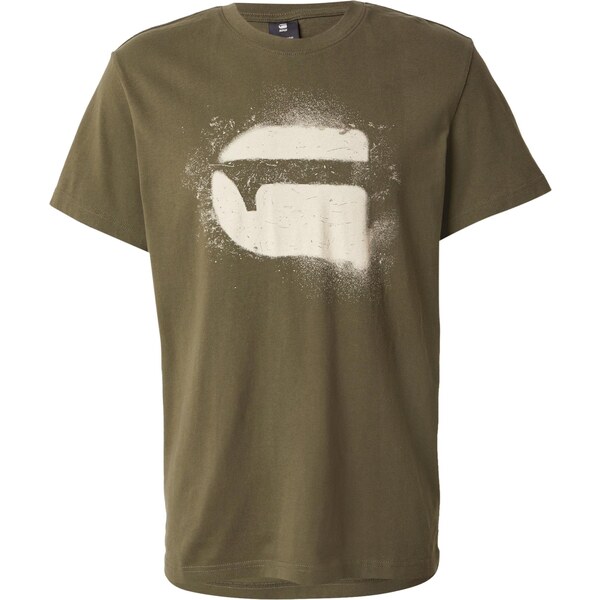 G-STAR Tričko béžová / olivová 65026277