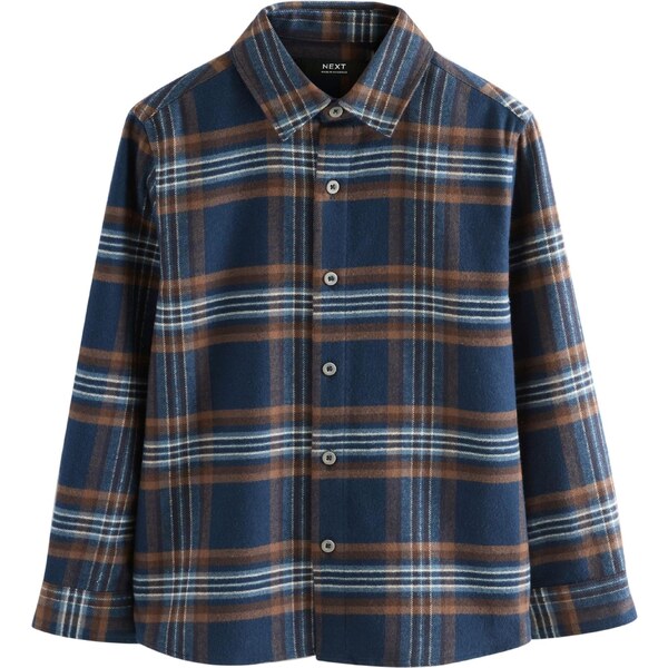 Next Košeľa námornícka modrá / hnedá / mätová 65853011