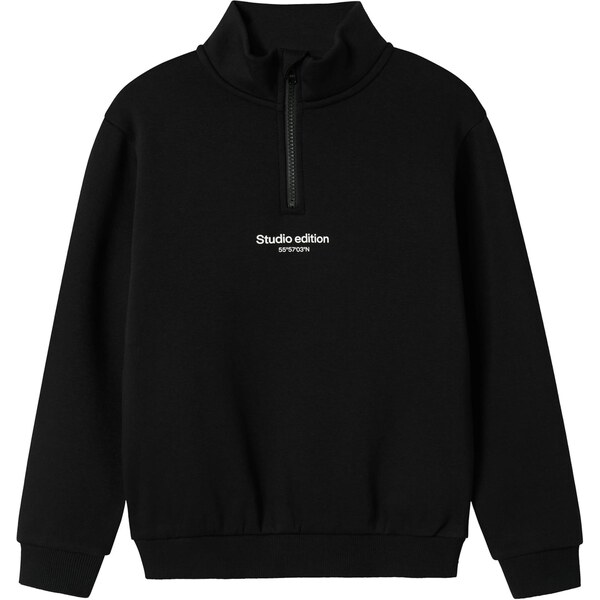 NAME IT Mikina NKMBrody čierna / biela 65026230