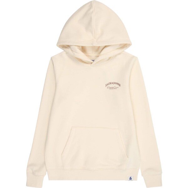 Jack & Jones Junior Mikina hrdzavohnedá / biela ako vlna 65660995