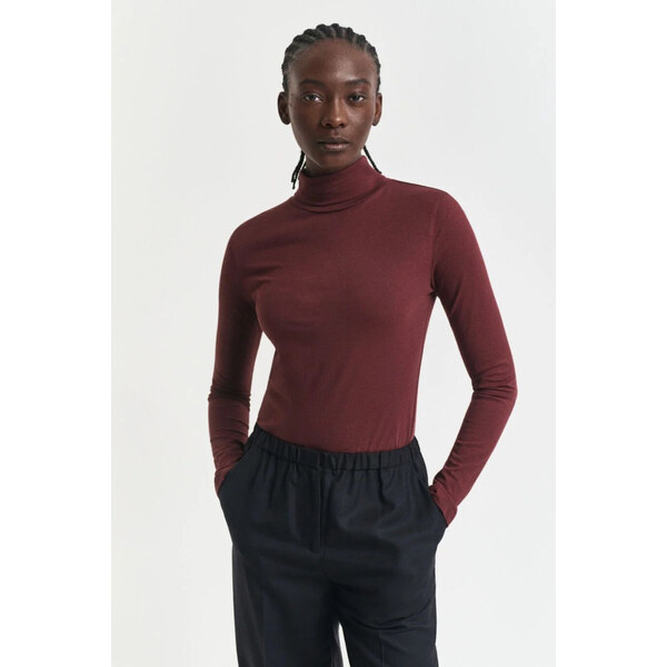ROLÁK GANT LIGHT COTTON LS TURTLENECK PLUM WINE 64944399