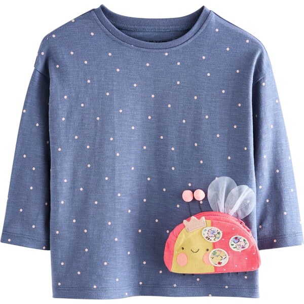 Next Tričko modrá / žltá / oranžová / biela 65882685