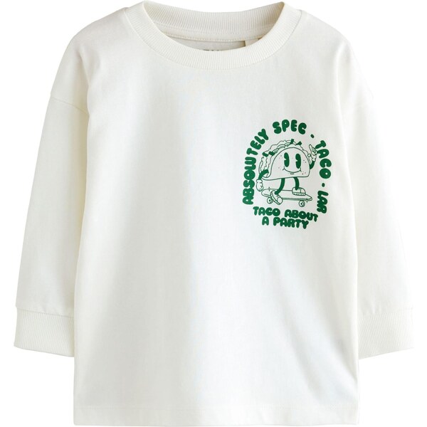 Next Tričko zelená / biela 65883254