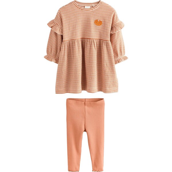 Next Set homárová / tmavooranžová / šedobiela 65885882