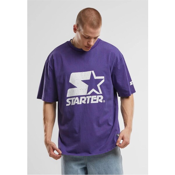 Starter Black Label Mens T-shirt Starter Logo Oversize Acid purple 57905927