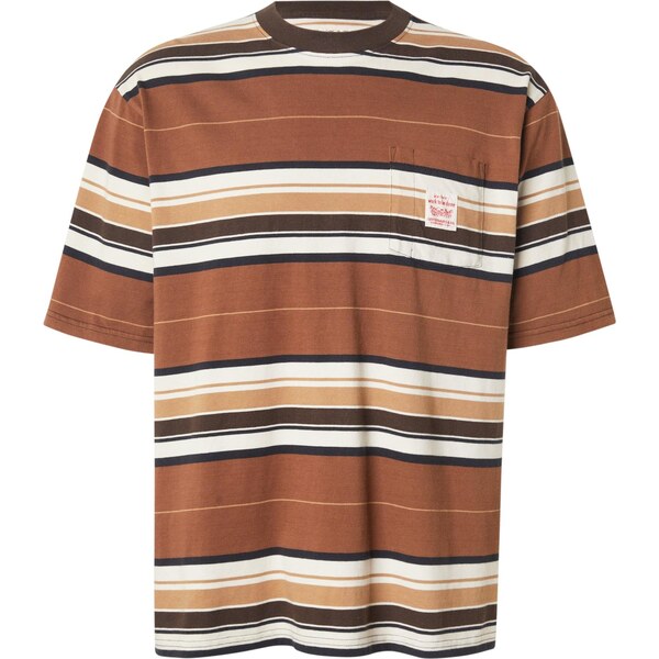 LEVIS Tričko gaštanová / tmavohnedá / čierna / biela 65162800