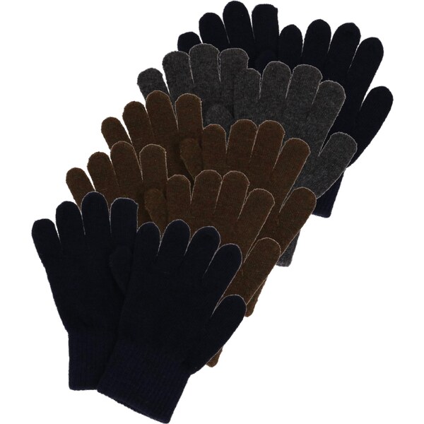 CeLaVi Rukavice Magic tmavomodrá / tmavohnedá / sivá melírovaná 65966620