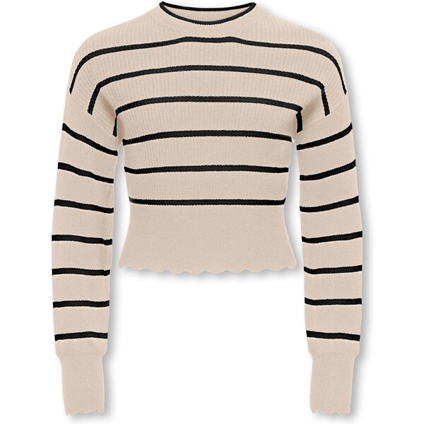 ONLY GIRLS Sveter KOGIBI béžová / čierna 65694655