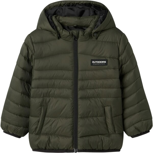 NAME IT Prechodná bunda NMMMarble olivová 65658891