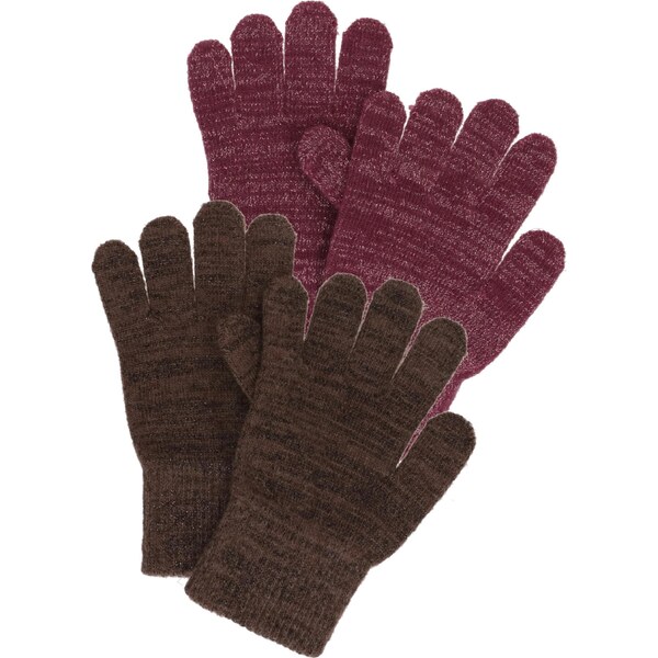 CeLaVi Rukavice tmavohnedá / cyklaménová 65707654