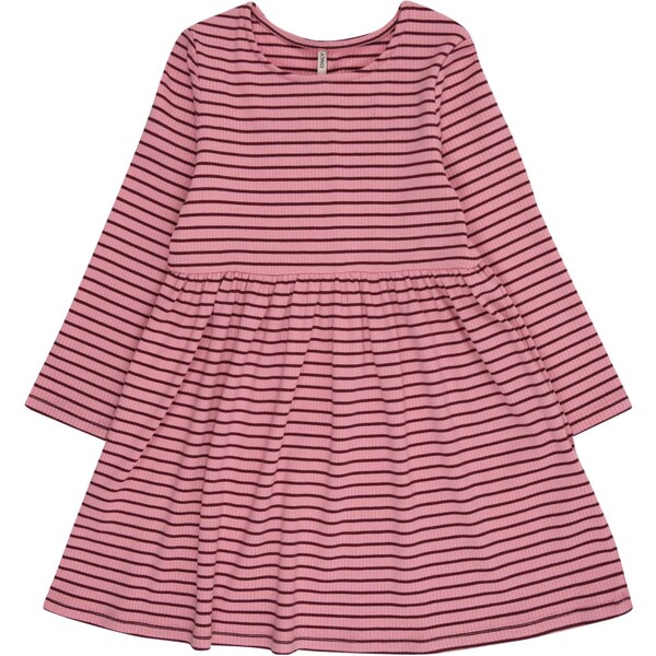 Only Mini Šaty svetloružová / tmavočervená 65035786