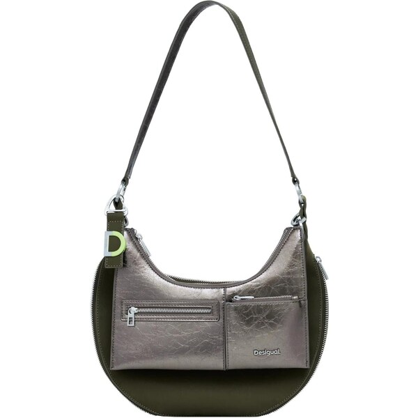Desigual Kabelka na rameno zelená / strieborná 65657035