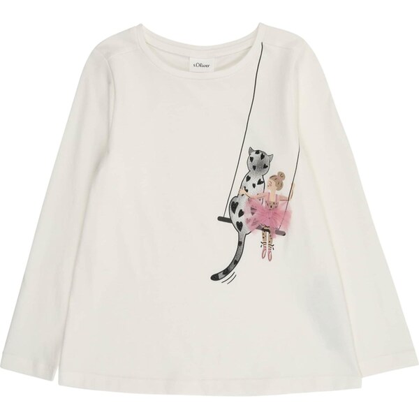 s.Oliver Tričko krémová / sivá / staroružová / čierna 65795383