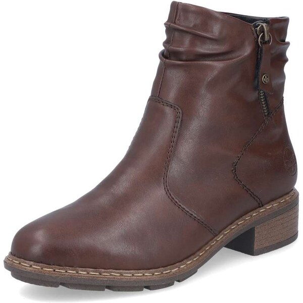 Dámska členková obuv RIEKER 77281-25 hnedá W5 65045058