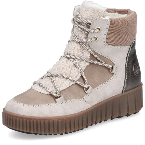 Dámska členková obuv RIEKER Y6120-60 béžová W5 65045063