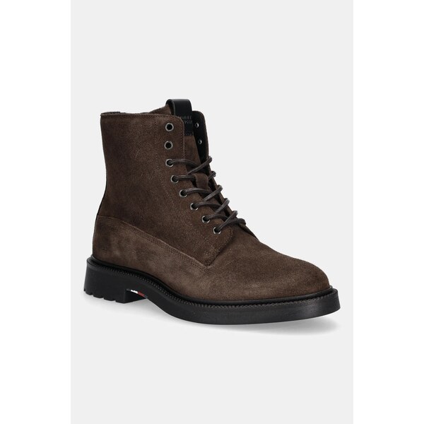 Semišové členkové topánky Tommy Hilfiger COMFORT LWT SDE BOOT 65051849