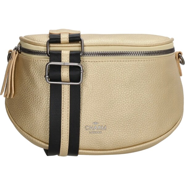 Charm London Zlatá elegantná kožená ľadvinka „Eloise“ 65048436