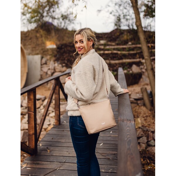 Vuch Dámska crossbody kabelka Sabin Creme 66585016