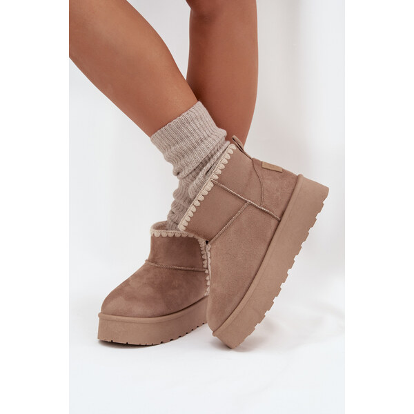 BIG STAR SHOES Dámske Snehule Na Platforme S Prešívaním Big Star 65047442