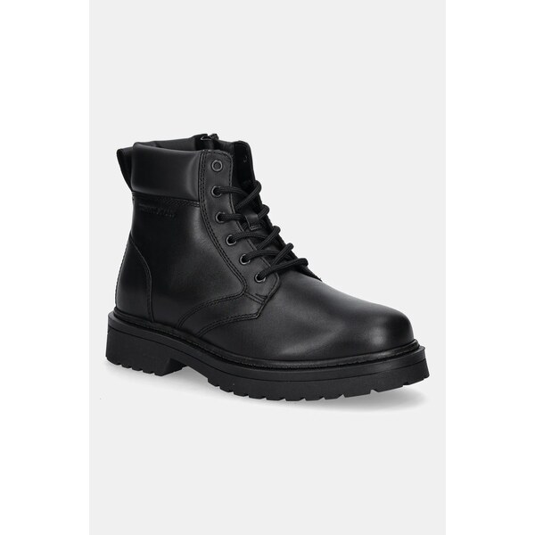 Kožené zimné topánky Tommy Jeans TJM LACE UP BOOT 65048546