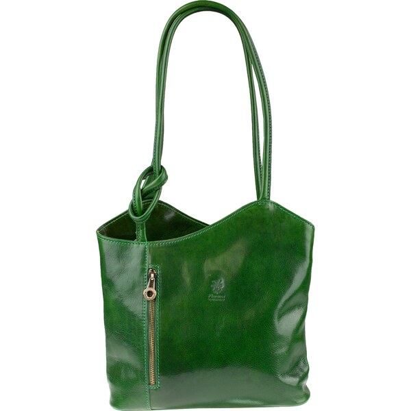 Zelená kožená talianska kabelka Clarise Nuova Verde NovaKabelka.sk 65048689