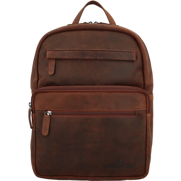 Kožený batoh hnedý - Greenwood Narek hnedá 65066244