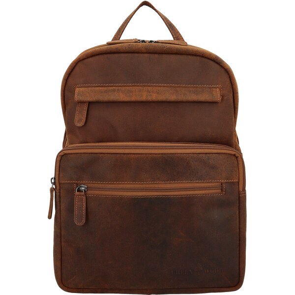 Kožený batoh camel - Greenwood Narek Camel 65066245