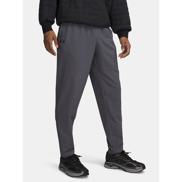 Mens Sports Pants Under Armour UA Unstoppable Tapered Pants-GRY - Men 65233054