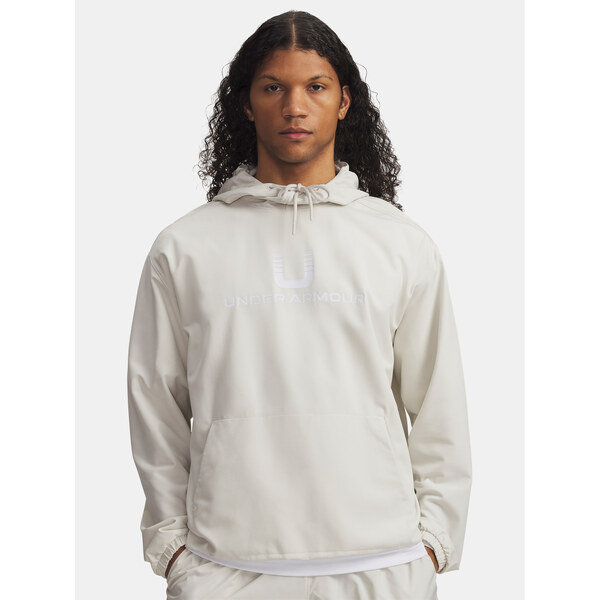 Mens sweatshirt Under Armour UA Unstoppable Wvn Hoodie-WHT - Mens 65233087